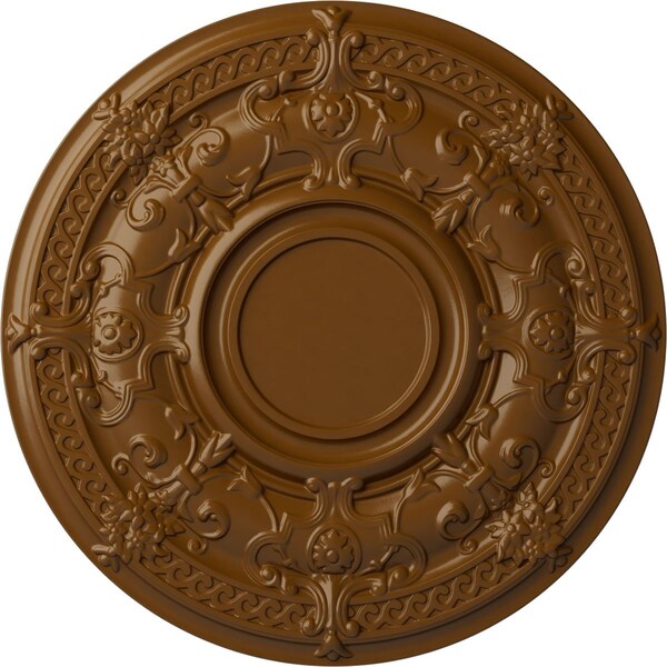 Ekena Millwork Dauphine Ceiling Medallion (Fits Canopies up to 13 1/4"), 33 7/8"OD x 1 3/8"P, Smokey Topaz CM33DASTF - main